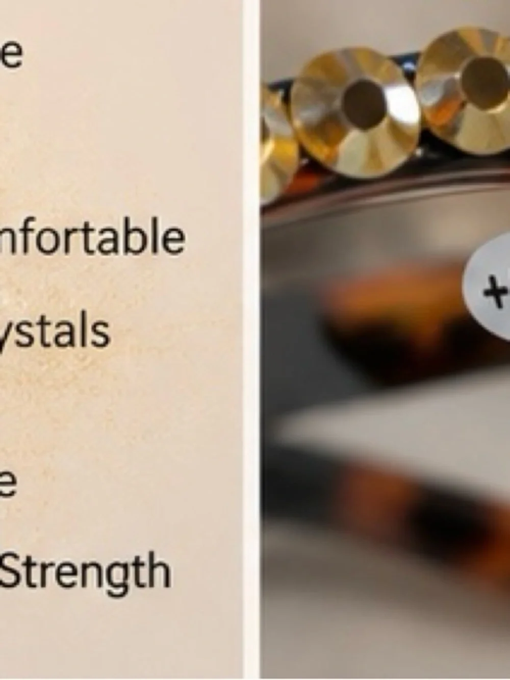 Gold Crystal Cat-Eye Reading Glasses - Sparkle Accent +2.00 strength